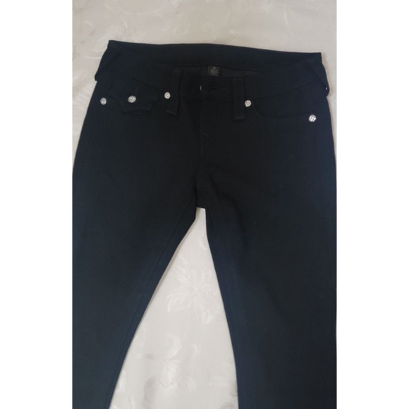 NWOT Women's True Religion Black Jeans Size 24 - Picture 2 of 7